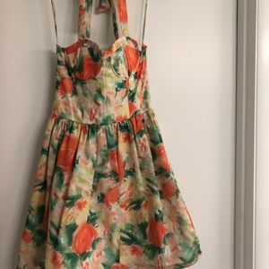 Alice + Olivia Floral Halter Dress 2